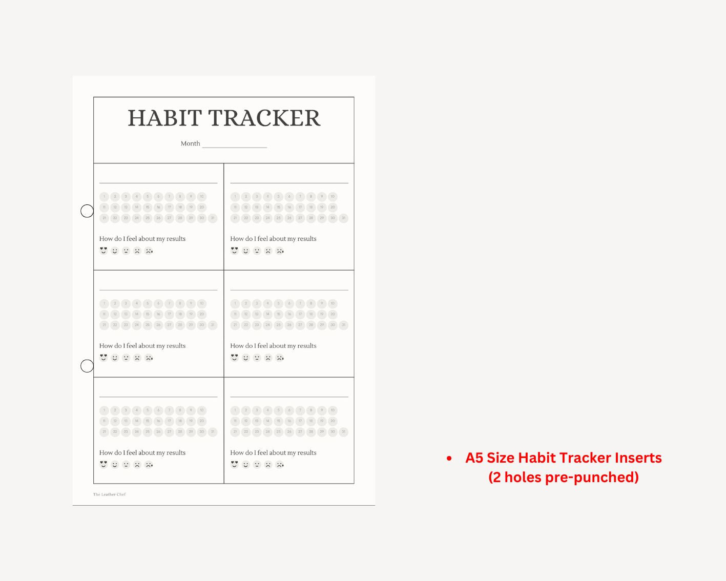 Luxury Full Grain Leather A5 Planner Binder - Wine (With your Name Customisation)