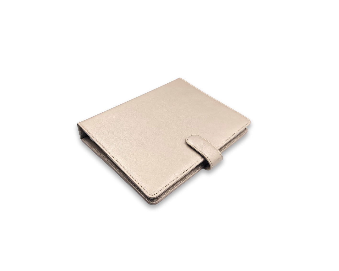 Luxury Full Grain Leather A5 Planner Binder - Champagne