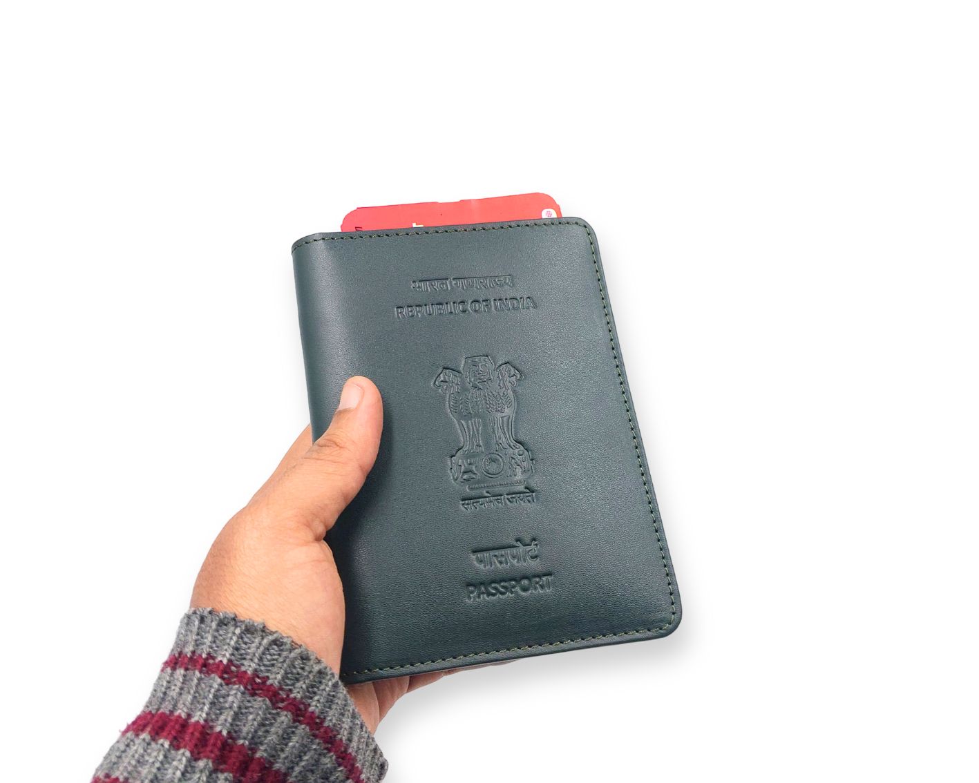 Ashoka Elite Passport Wallet - Green (With Your Name Customisation)