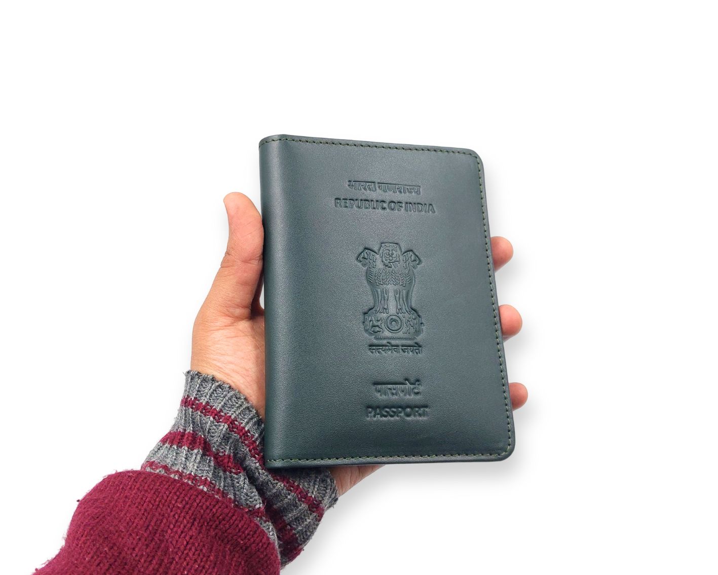 Ashoka Elite Passport Wallet - Green (With Your Name Customisation)