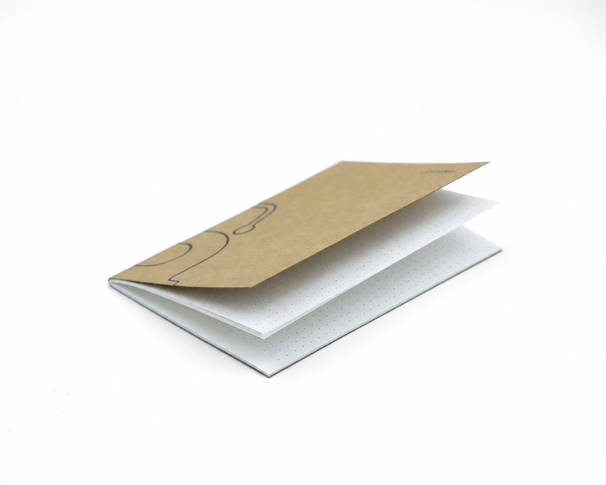 Handmade Leather Trifold Field Journal - Old Mauve