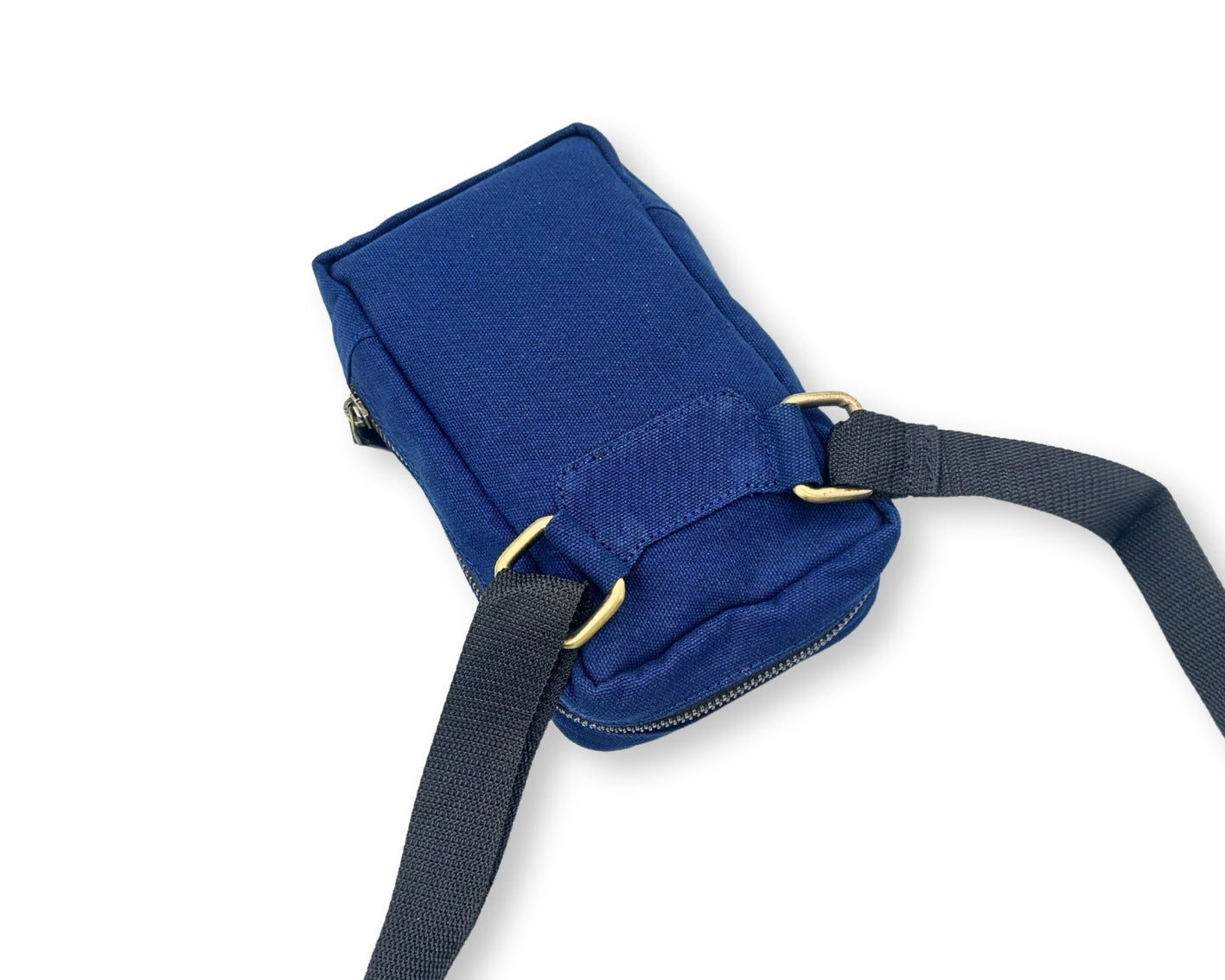 City Sling Bag - Blue (Canvas + Leather)