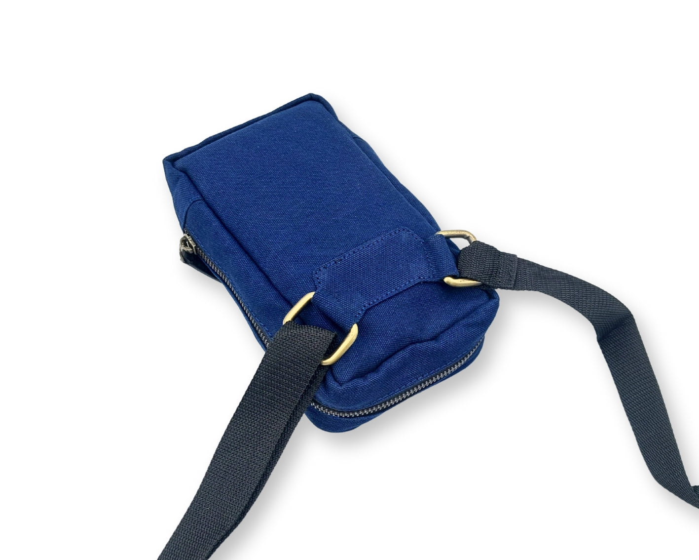 City Sling Bag - Blue (Canvas + Leather)