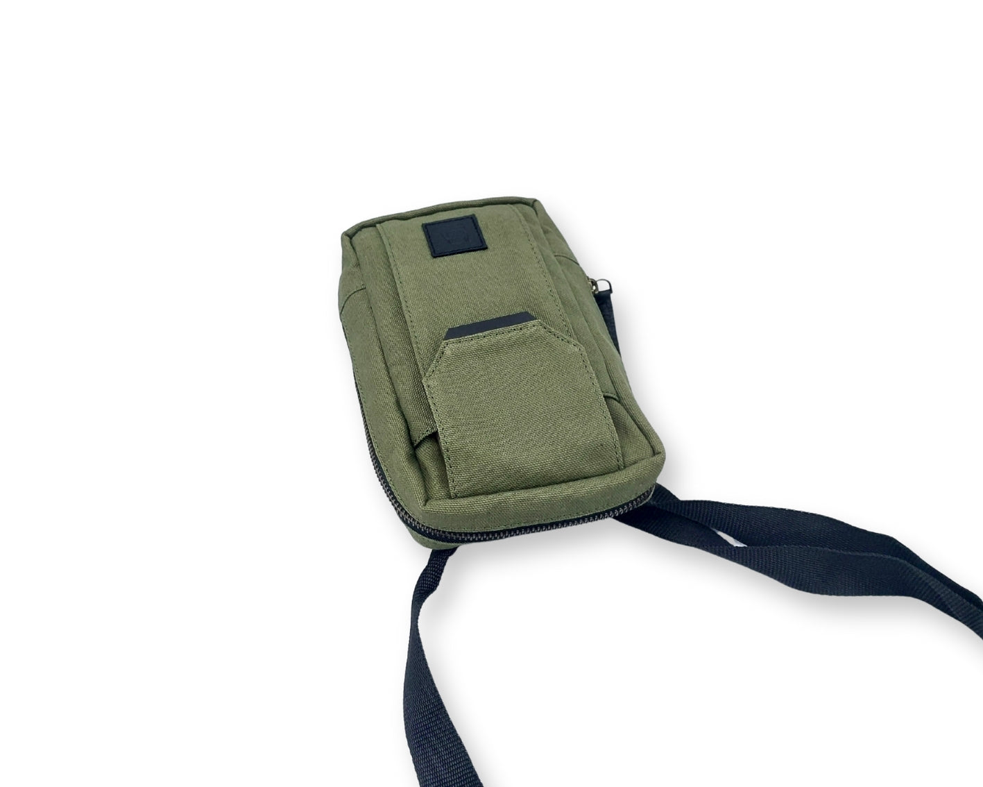 City Sling Bag - Olive (Canvas + Leather)