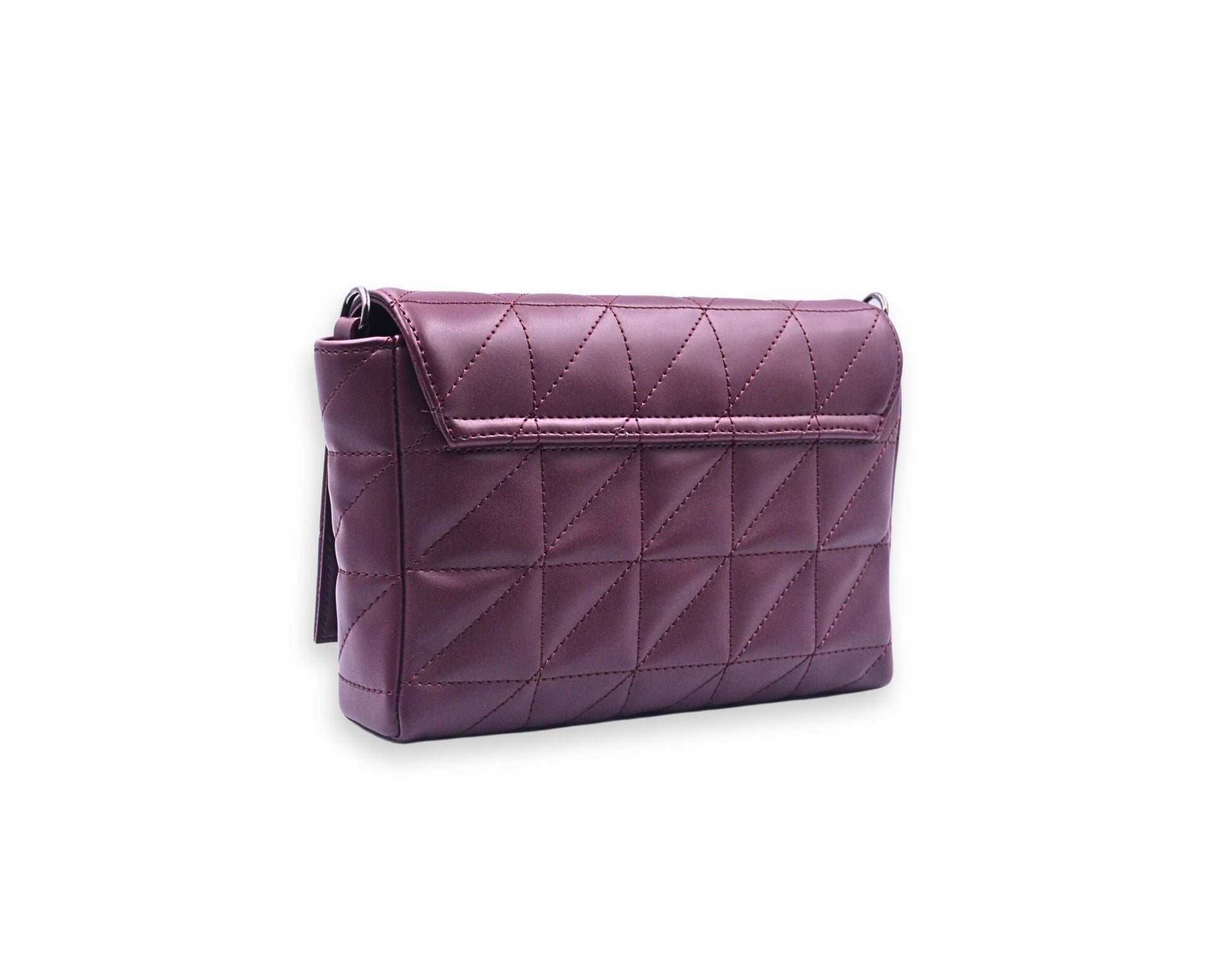 Elina Quilted Sling Bag - WINE