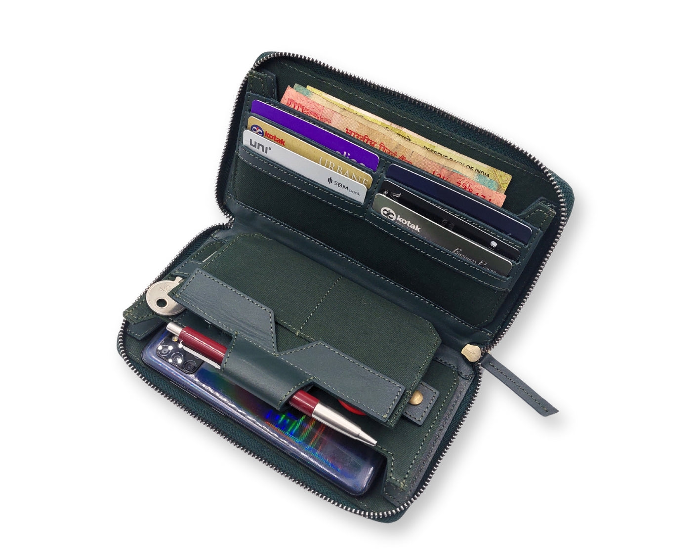 HUSTLE Ladies Clutch - Green