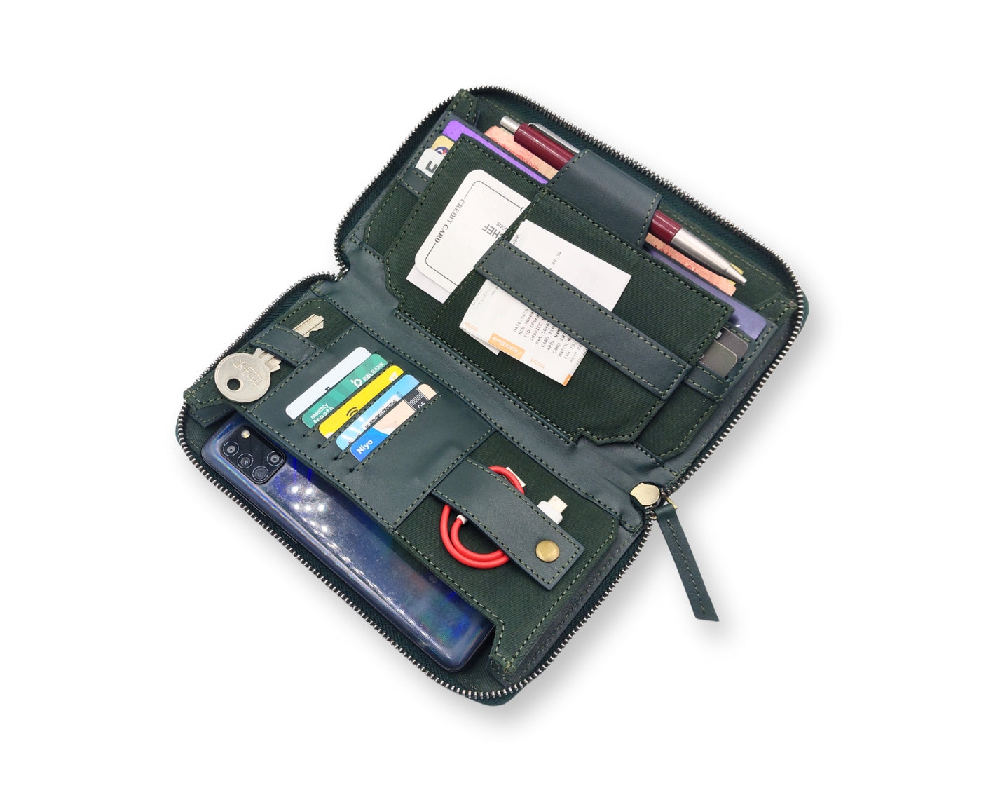 HUSTLE Ladies Clutch - Green