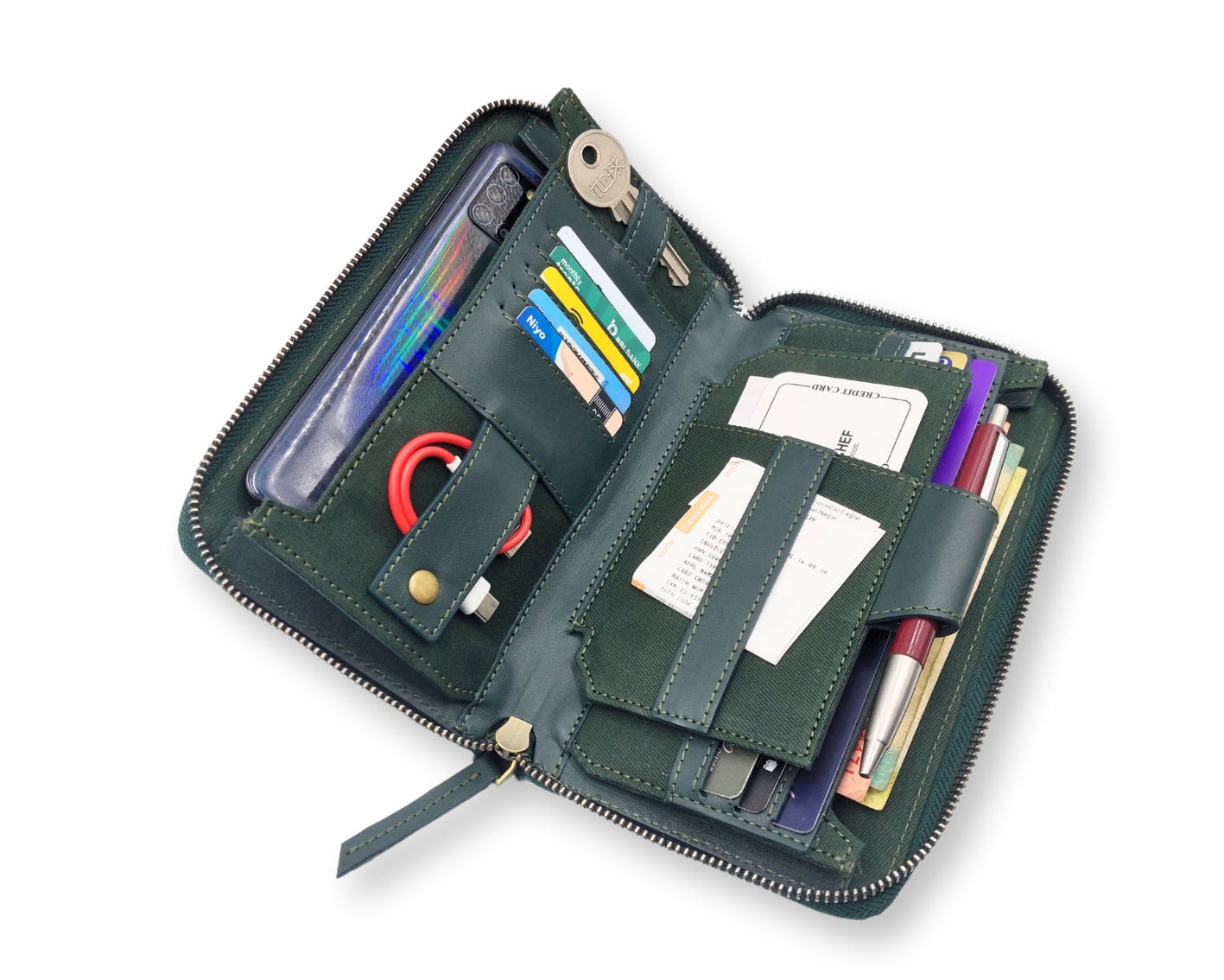 HUSTLE Ladies Clutch - Green