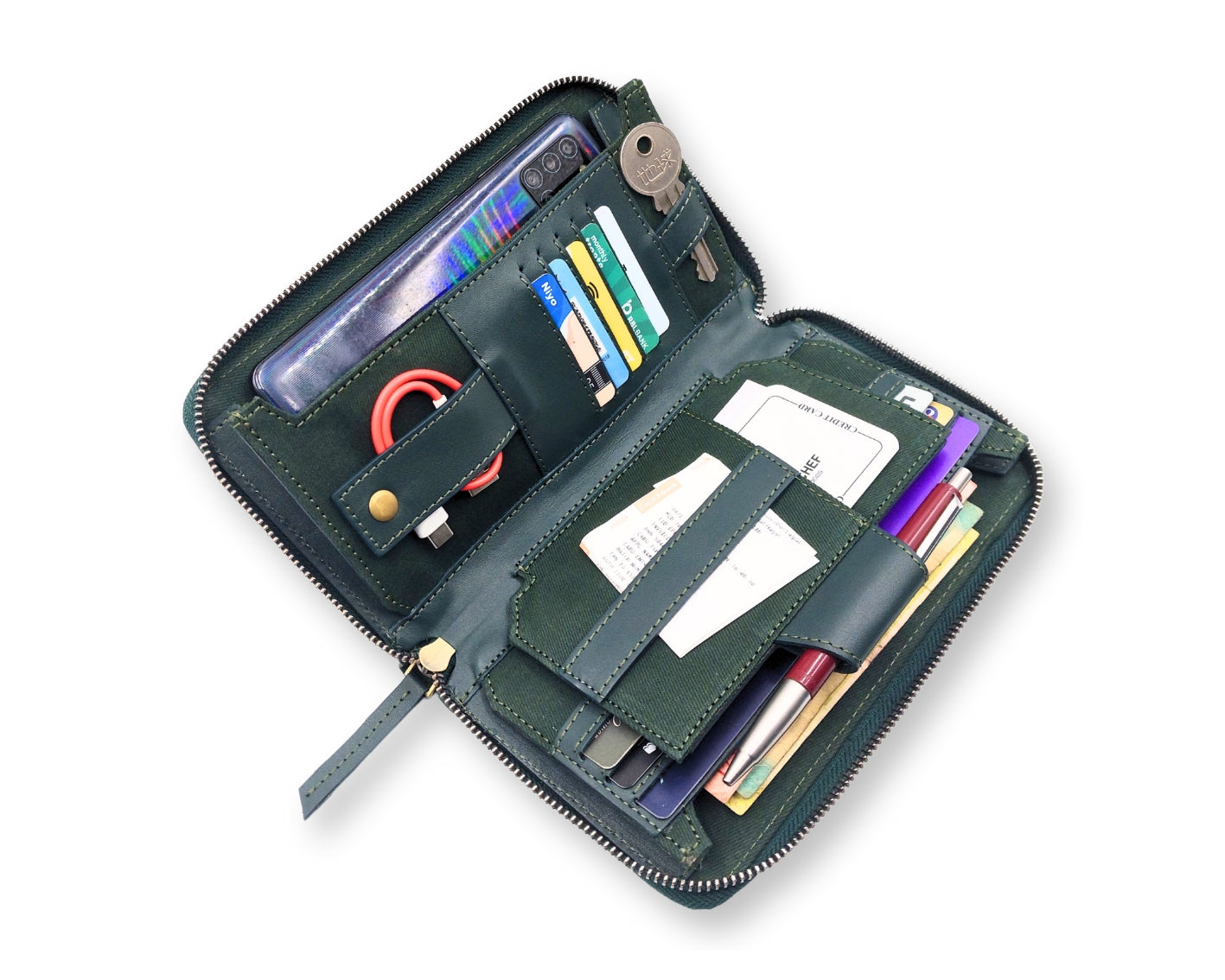 HUSTLE Ladies Clutch - Green