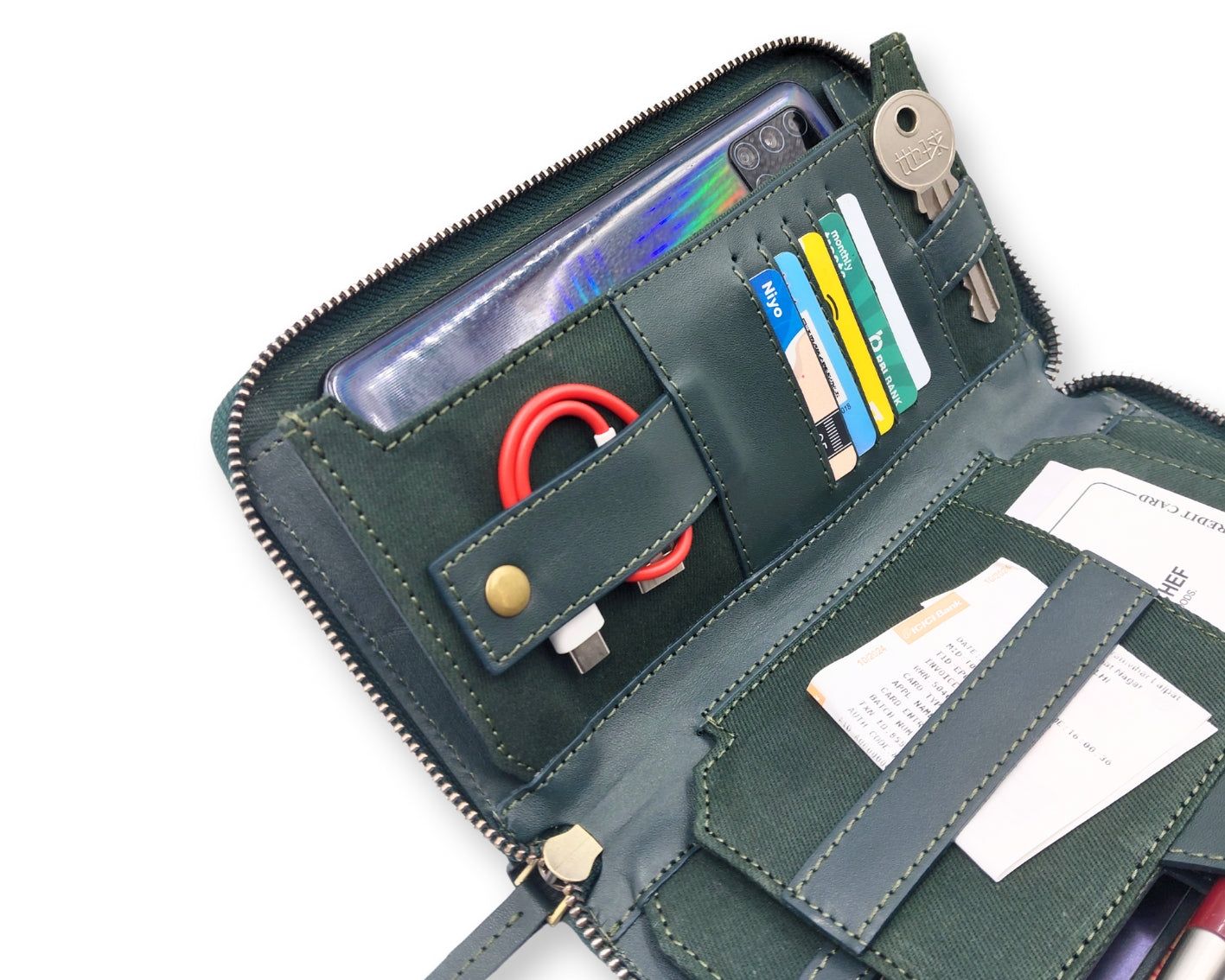 HUSTLE Ladies Clutch - Green