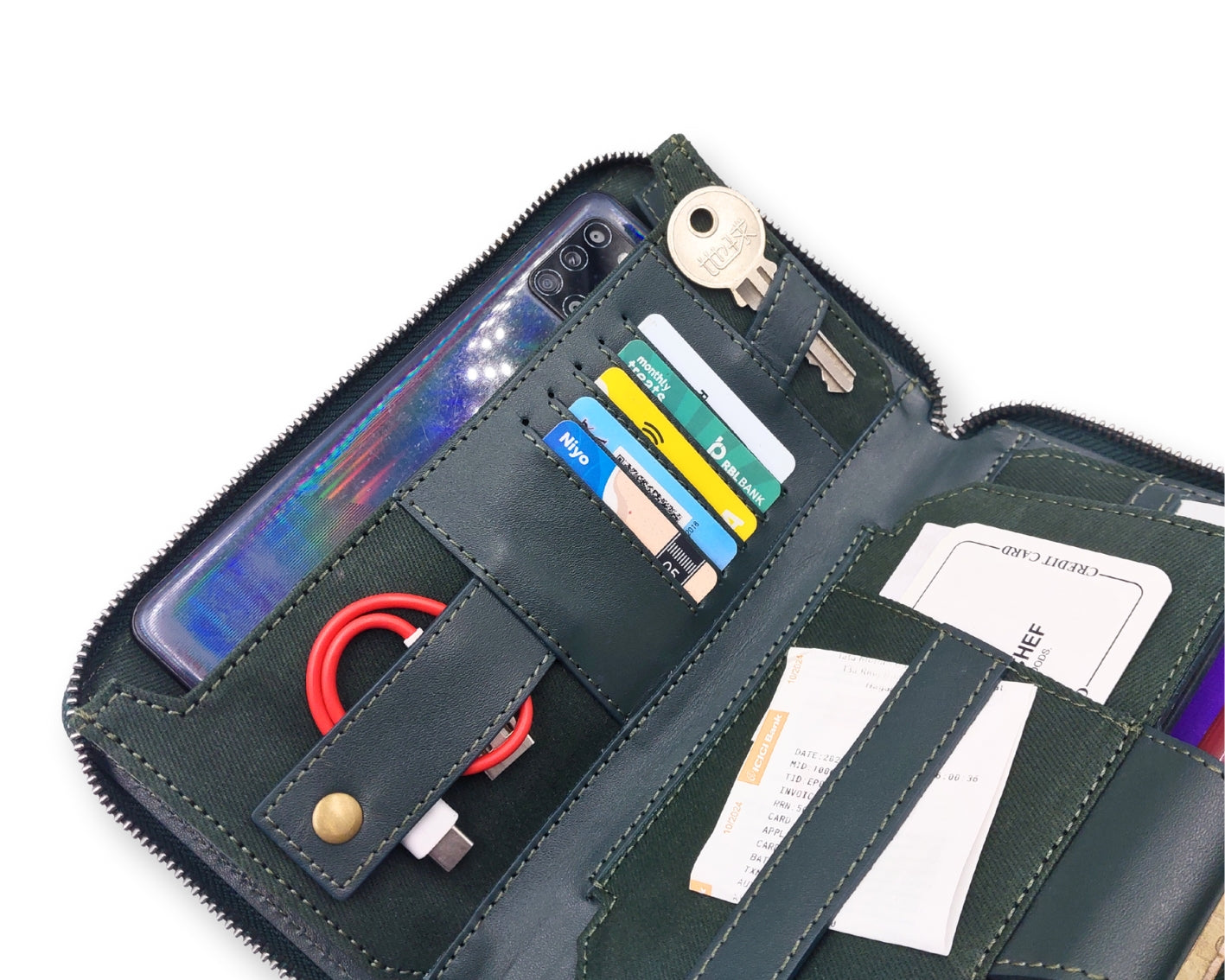 HUSTLE Ladies Clutch - Green