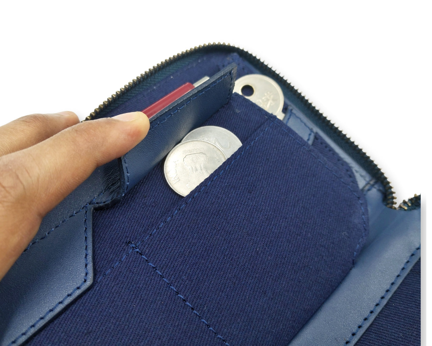 HUSTLE Ladies Clutch - Blue