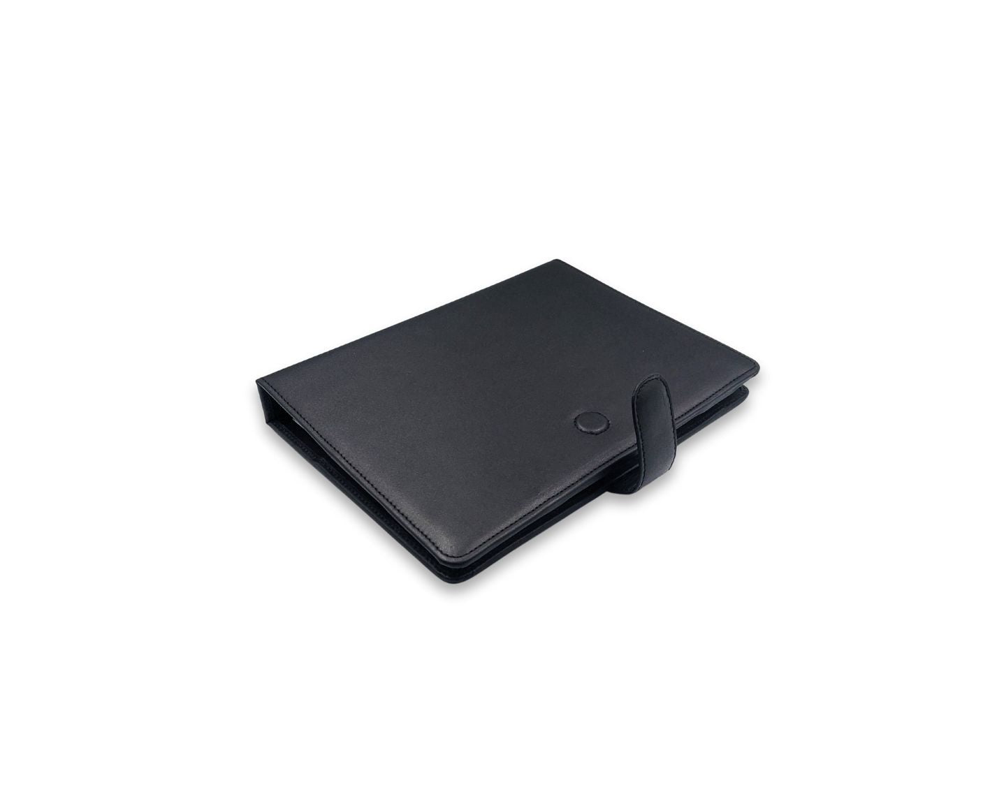 Luxury Full Grain Leather A5 Planner Binder - Black