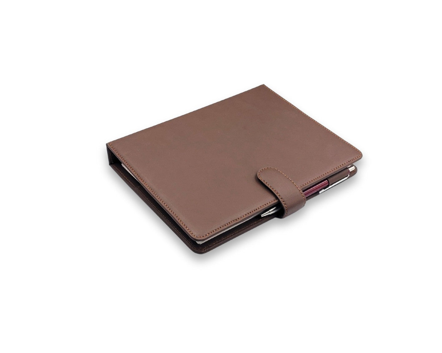 Luxury Full Grain Leather A5 Planner Binder - Brown