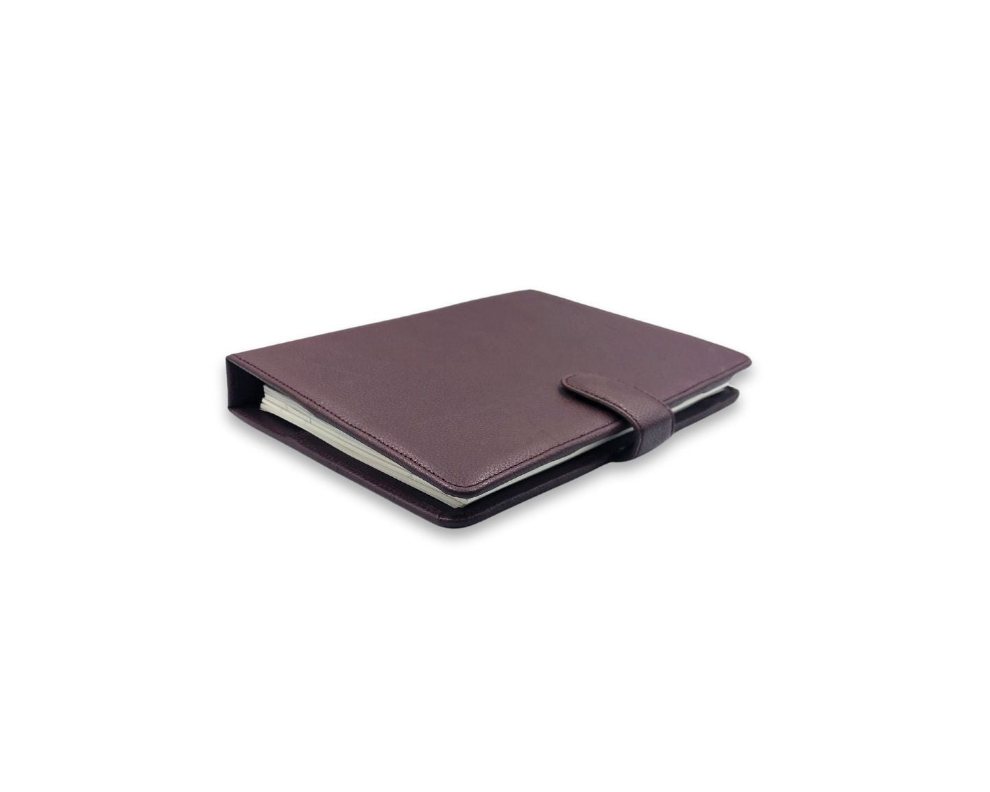 Luxury Full Grain Leather A5 Planner Binder - Wine