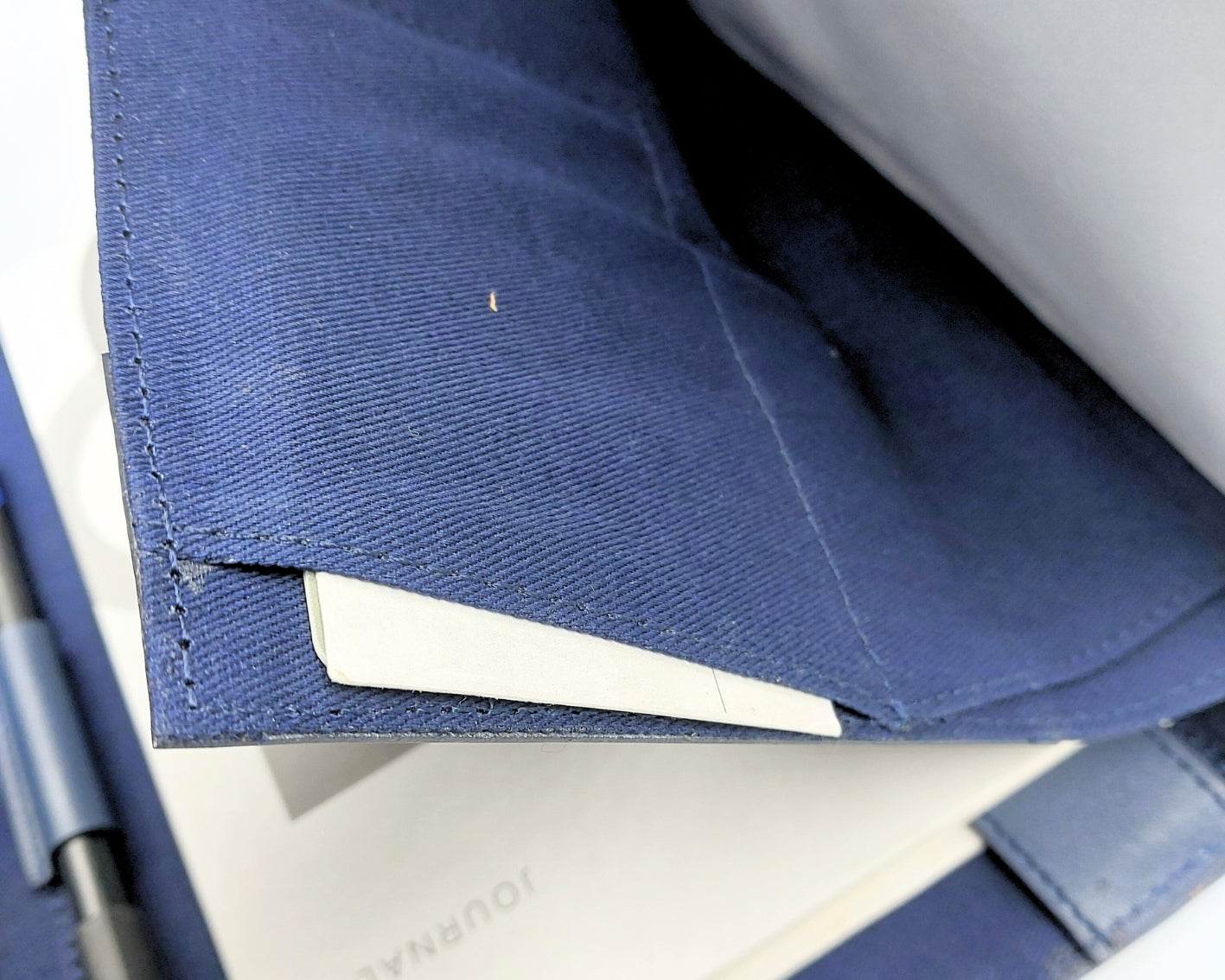 OrbitNote – Leather Diary with Organizer Pockets - Blue