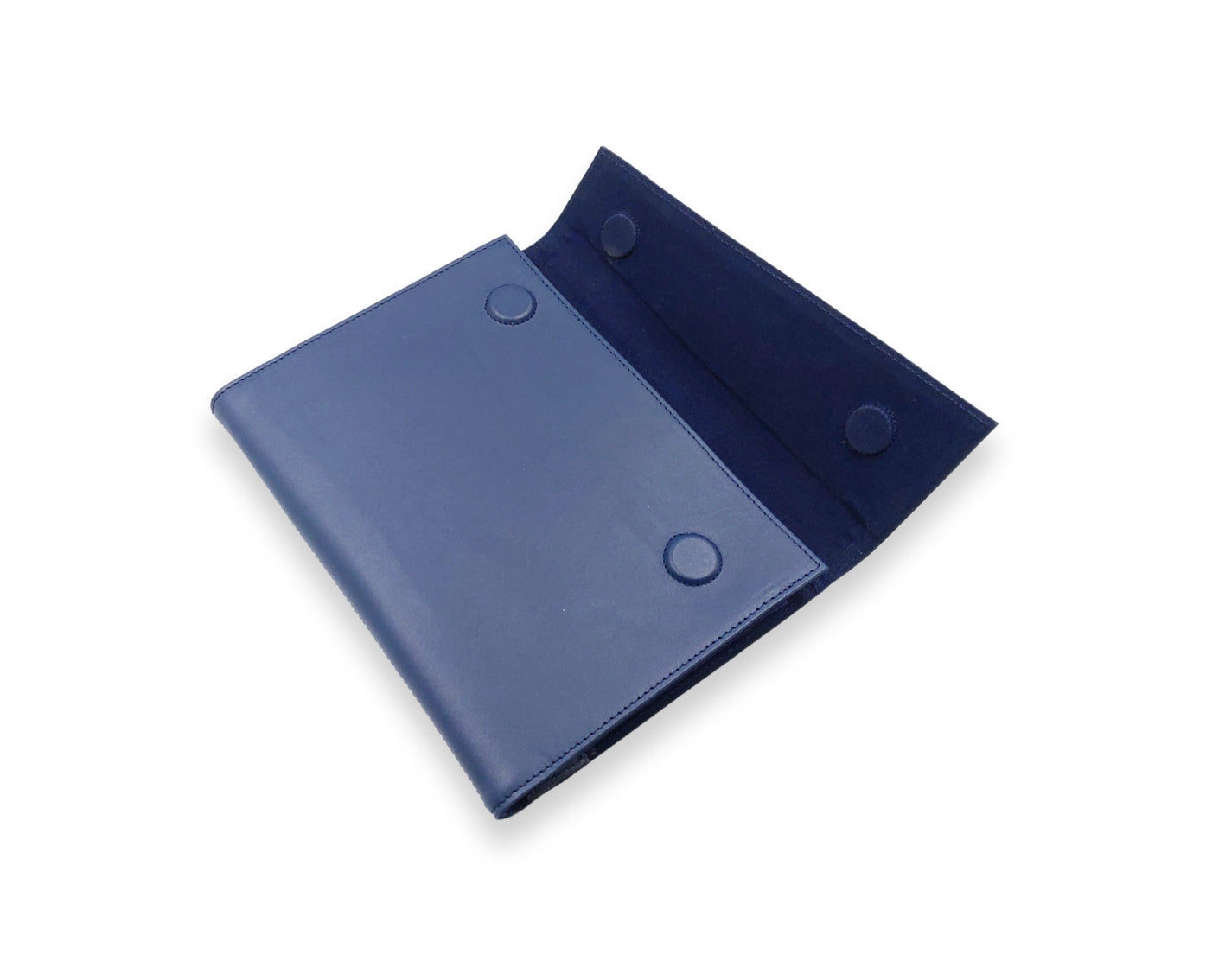 OrbitNote – Leather Diary with Organizer Pockets - Blue