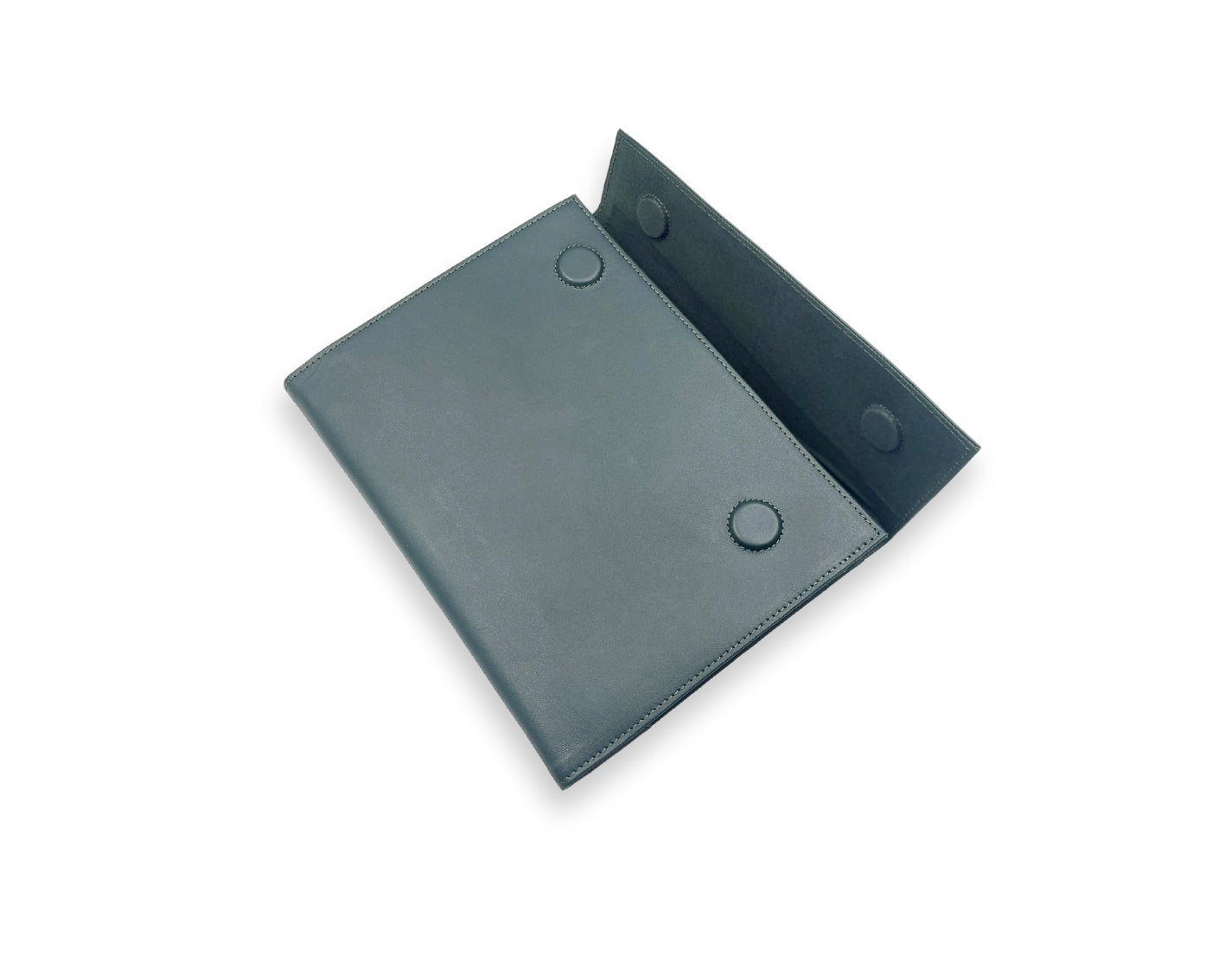 OrbitNote – Leather Diary with Organizer Pockets - Green