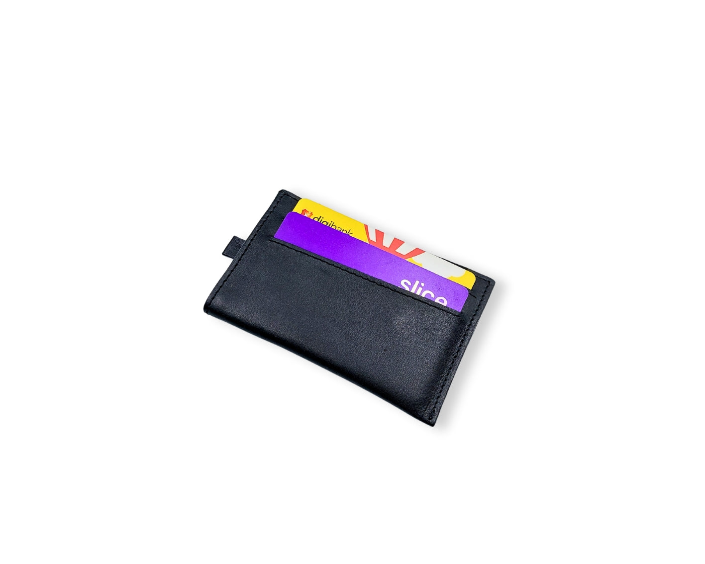 Snap - Slim Pull Tab Card Wallet - Black