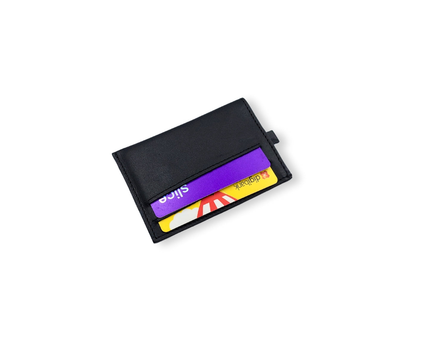 Snap - Slim Pull Tab Card Wallet - Black