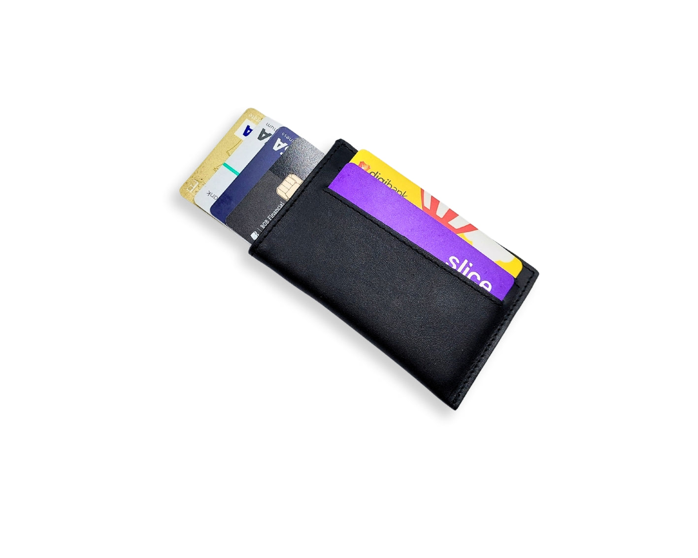 Snap - Slim Pull Tab Card Wallet - Black