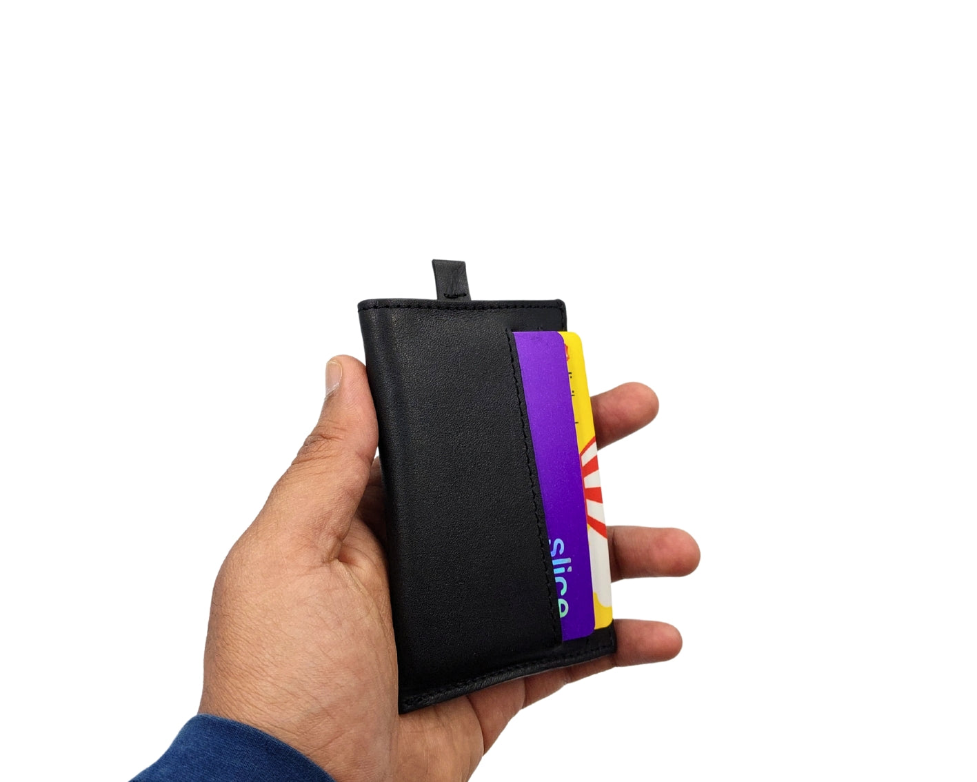 Snap - Slim Pull Tab Card Wallet - Black