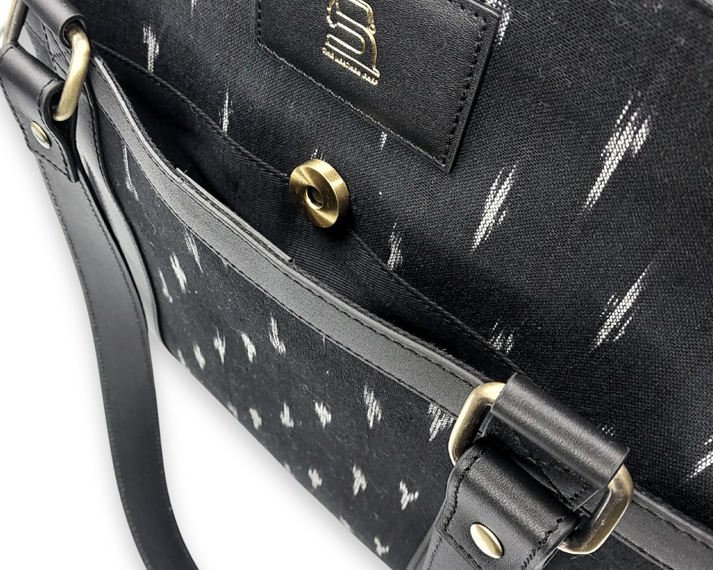 Soho Ikat Tote – Elegant Leather Tote for Women | Office & Everyday Use