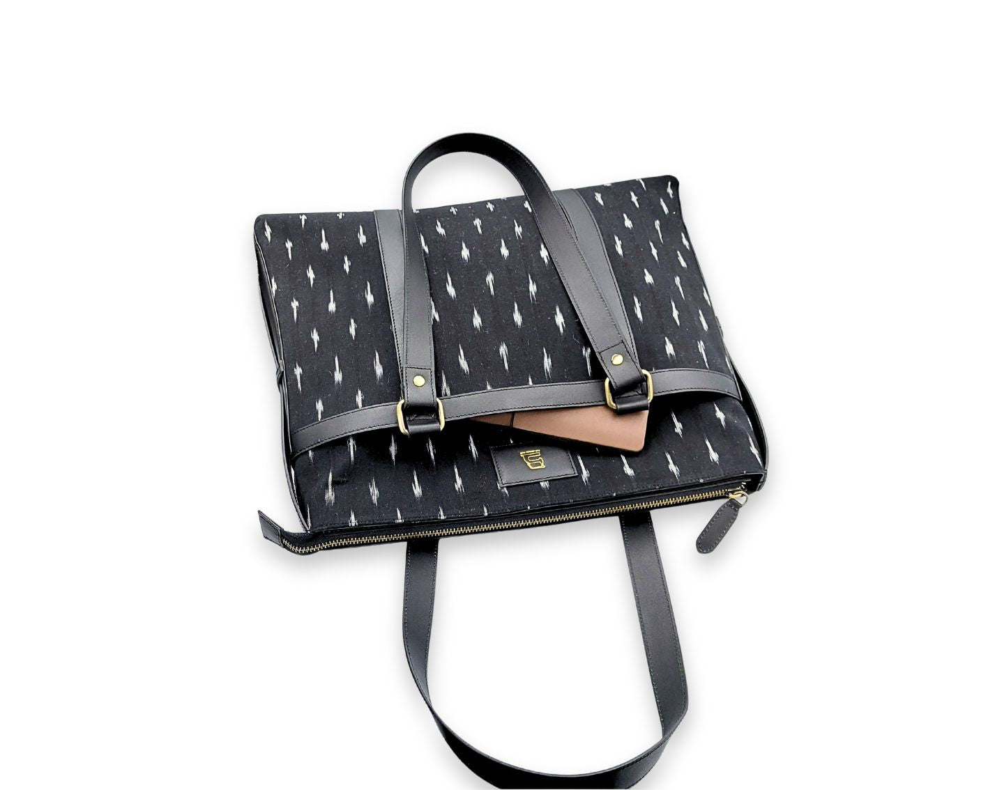 Soho Ikat Tote – Elegant Leather Tote for Women | Office & Everyday Use