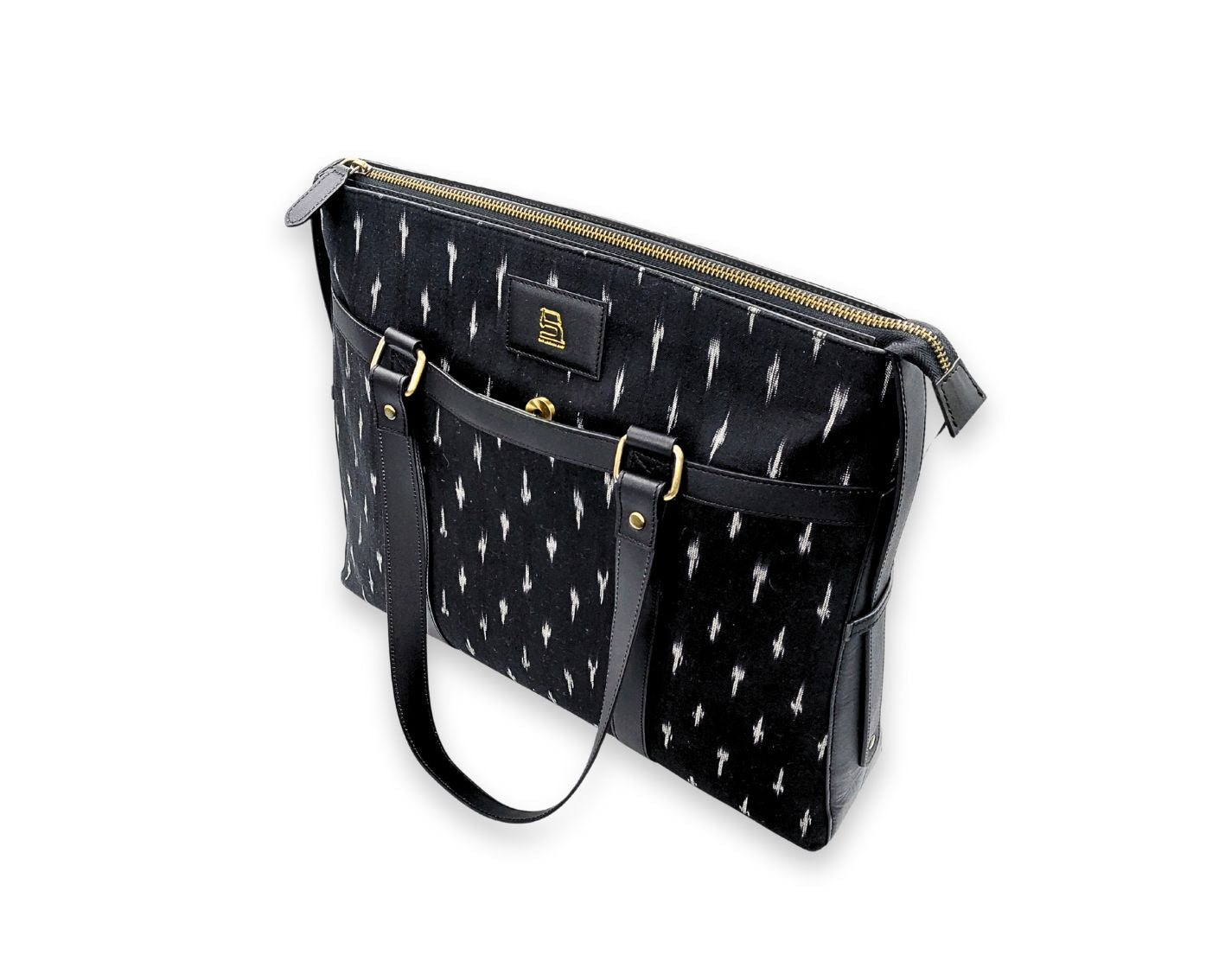 Soho Ikat Tote – Elegant Leather Tote for Women | Office & Everyday Use