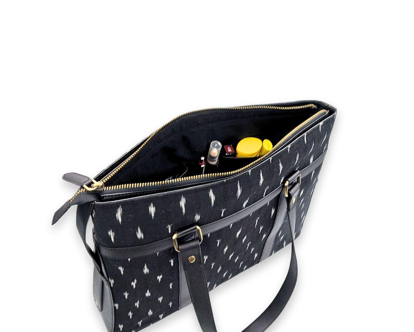 Soho Ikat Tote – Elegant Leather Tote for Women | Office & Everyday Use