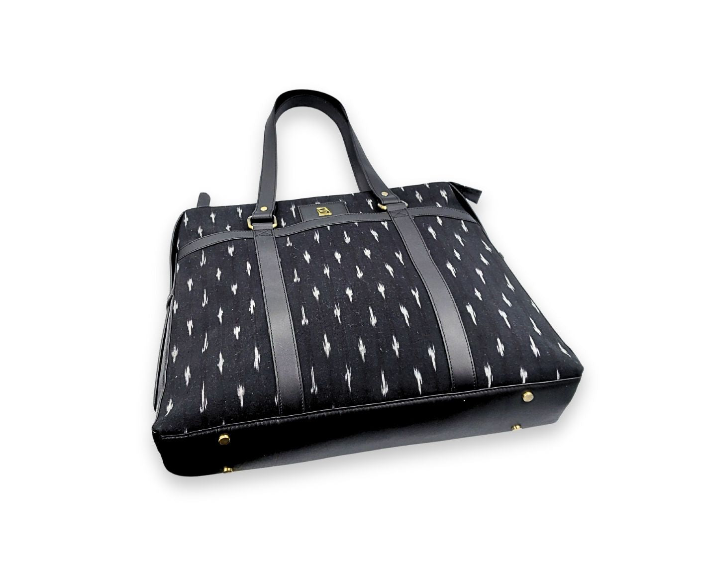 Soho Ikat Tote – Elegant Leather Tote for Women | Office & Everyday Use