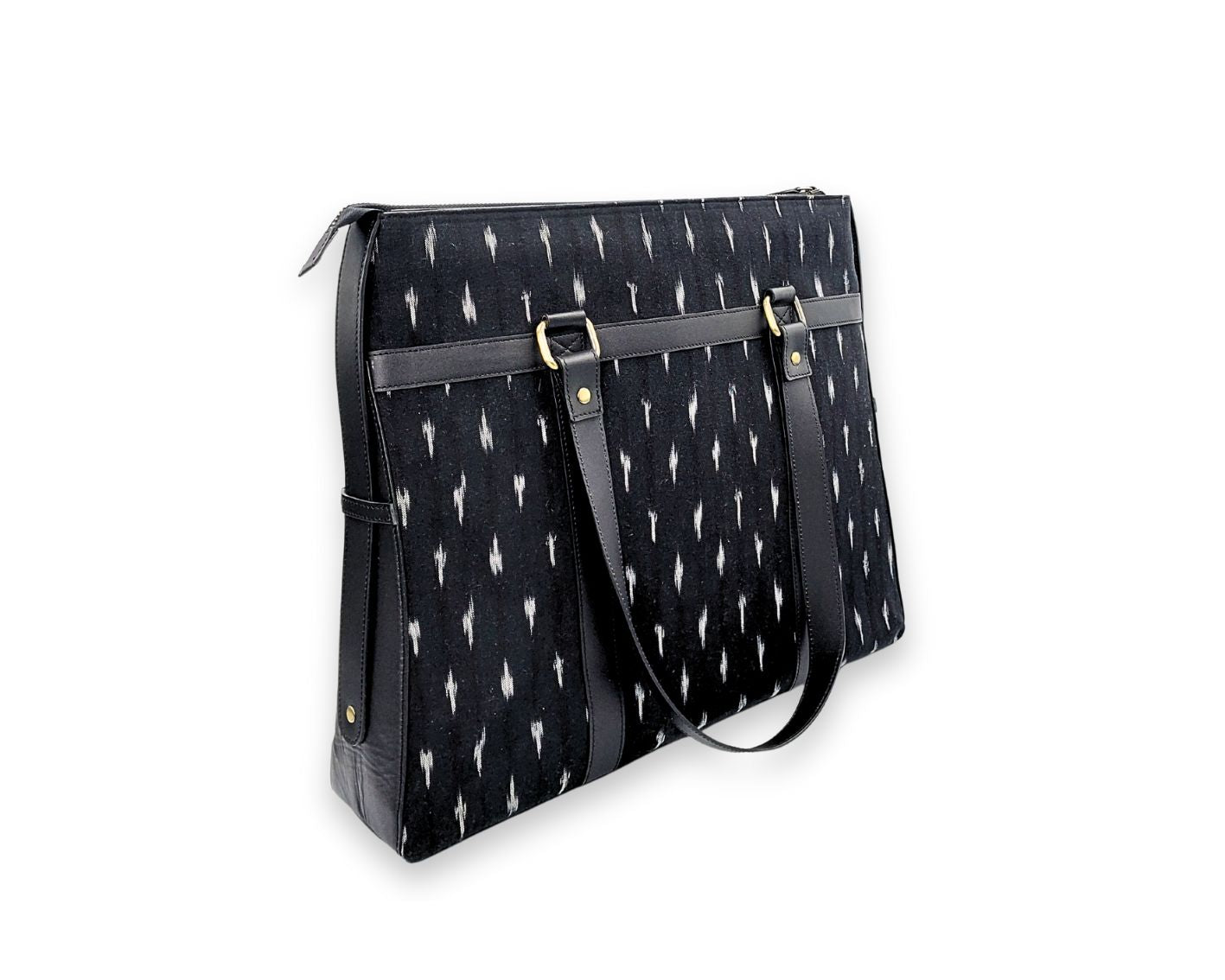 Soho Ikat Tote – Elegant Leather Tote for Women | Office & Everyday Use