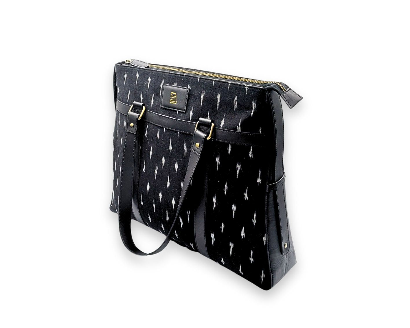 Soho Ikat Tote – Elegant Leather Tote for Women | Office & Everyday Use