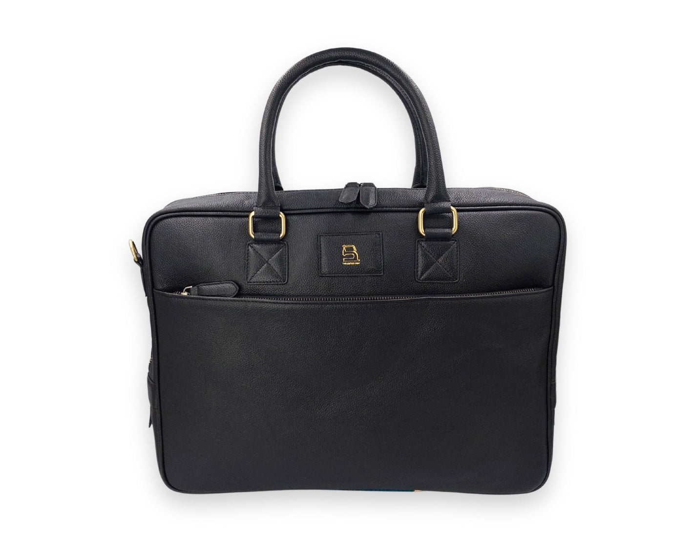 Stride Leather Laptop Bag - Black