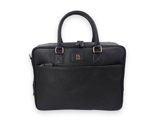 Full-grain leather office laptop bag in India