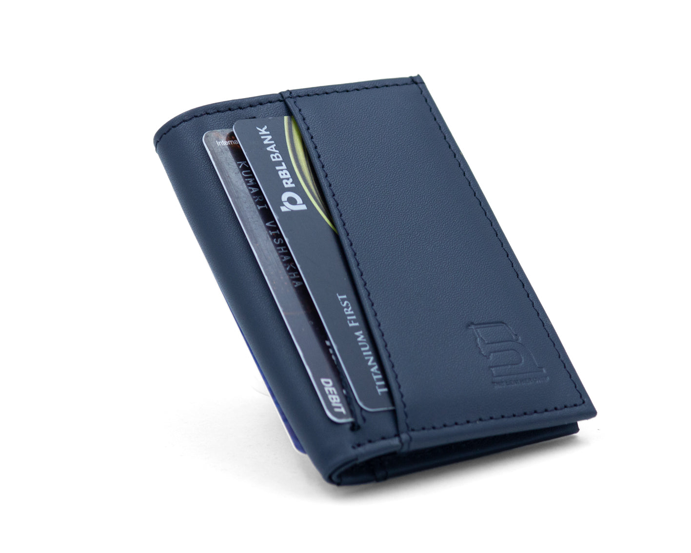 Mini Wallet Midnight Blue – The Leather Chef - Main Image