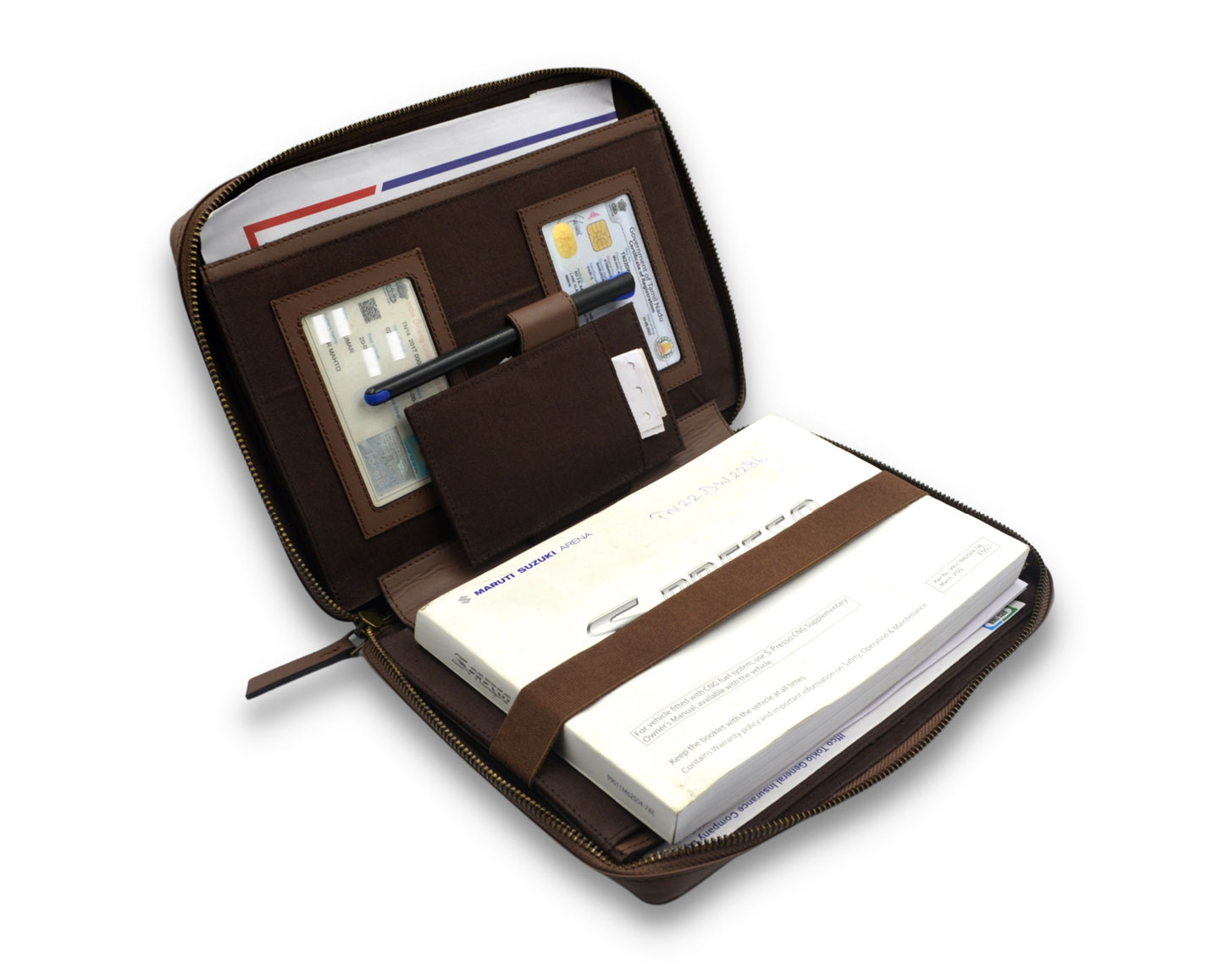 Car Document Holder - TAN