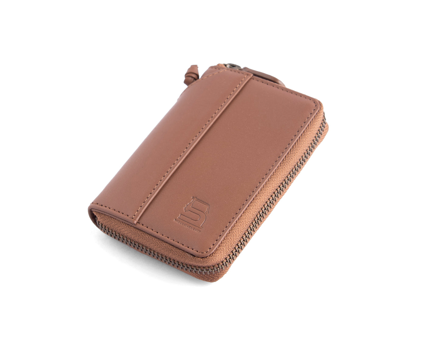 Compact Zipper Wallet - TAN