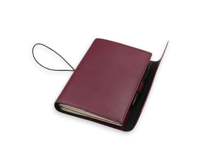 Trifold-Utility Journal with Pockets - Old Mauve (A5 Size)