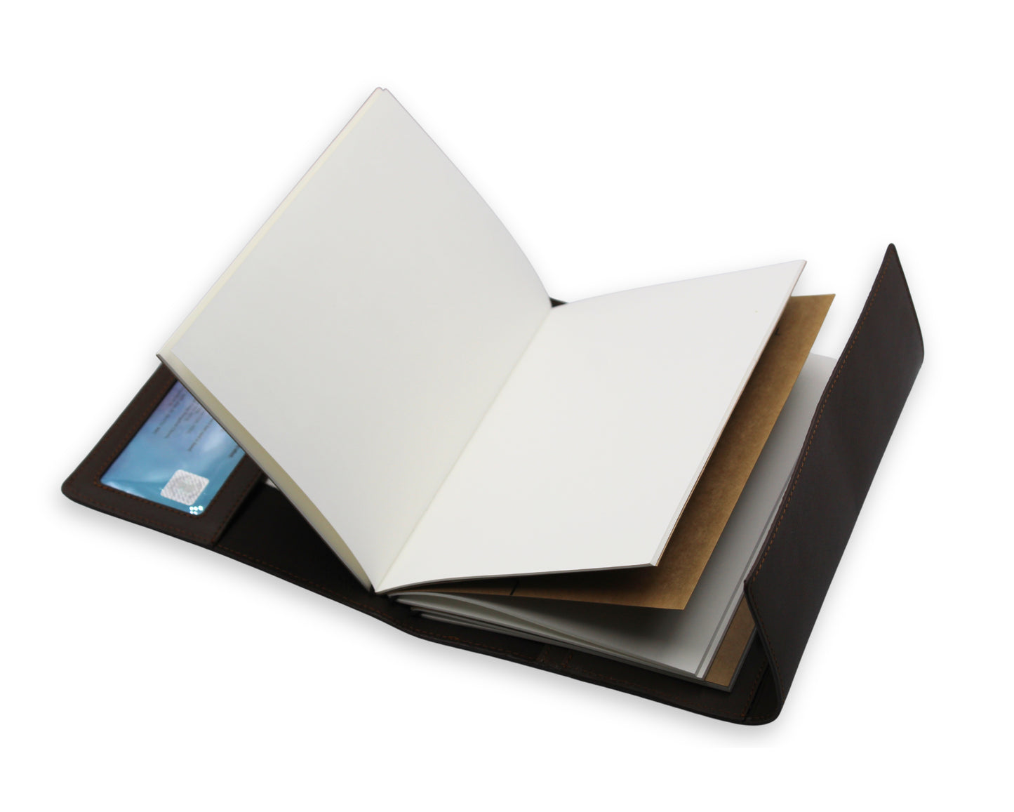 Trifold-Utility Journal - Brown (A5 Size)