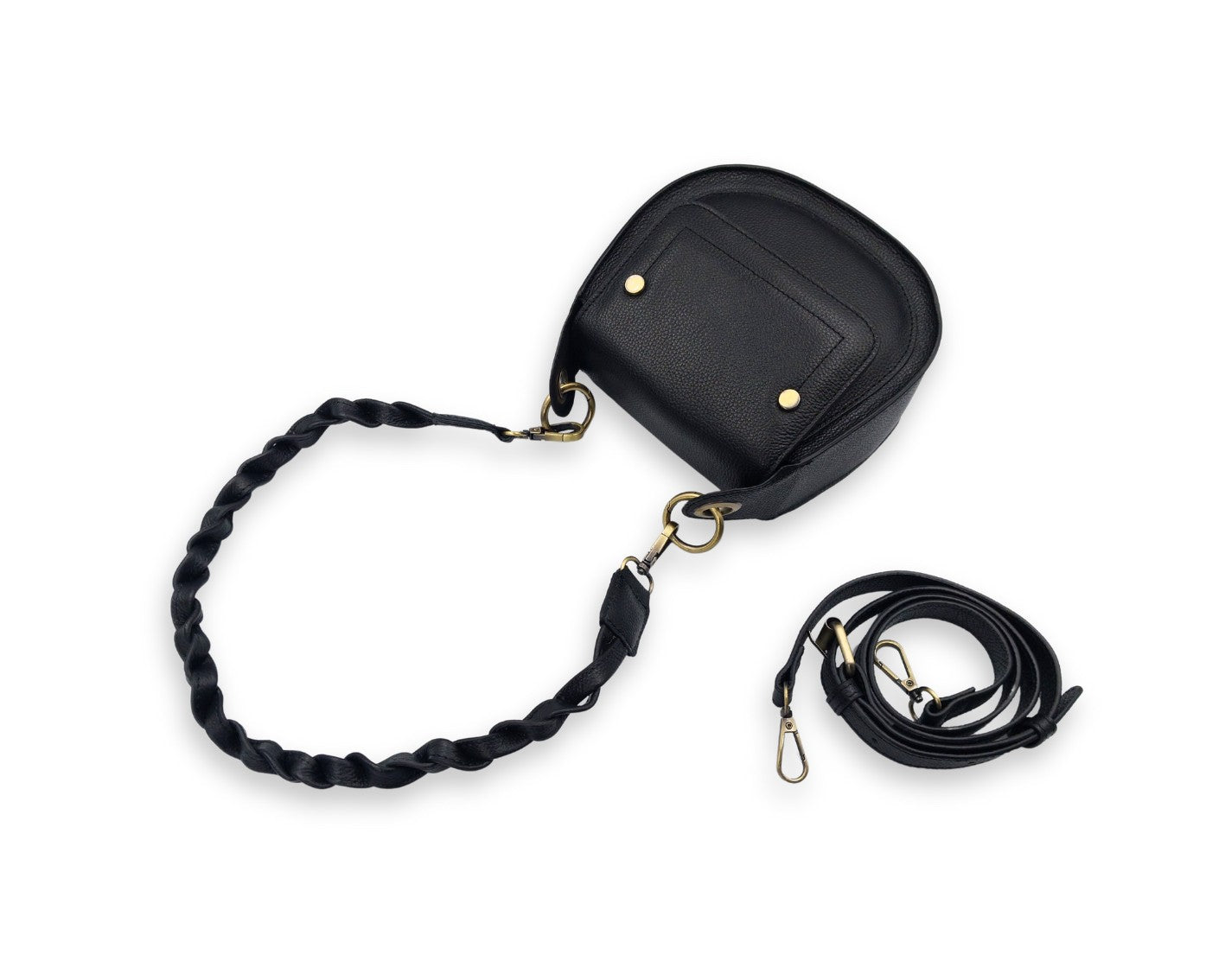 Adriana Cross Body and Shoulder Ladies Bag - Black