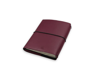 Trifold-Utility Journal with Pockets - Old Mauve (A5 Size)
