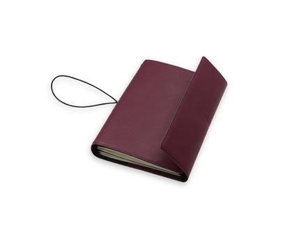 Trifold-Utility Journal with Pockets - Old Mauve (A5 Size)