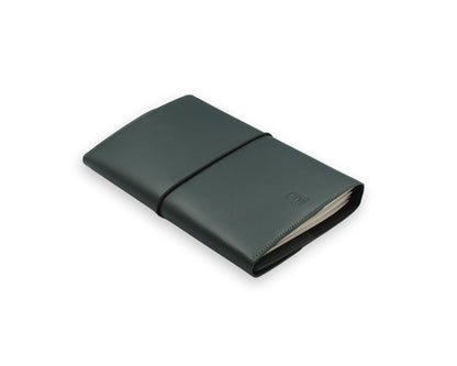 Trifold-Utility Journal with Pockets - Green (A5 Size)