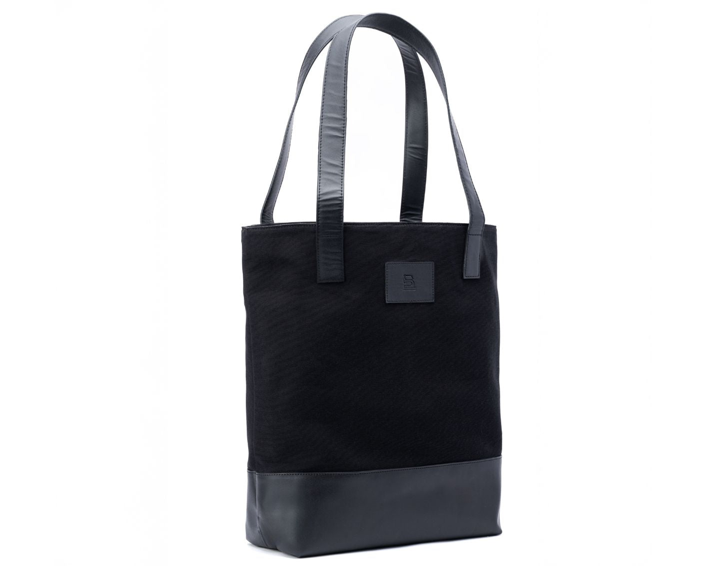 Classic Tote - Canvas + Leather (Black)