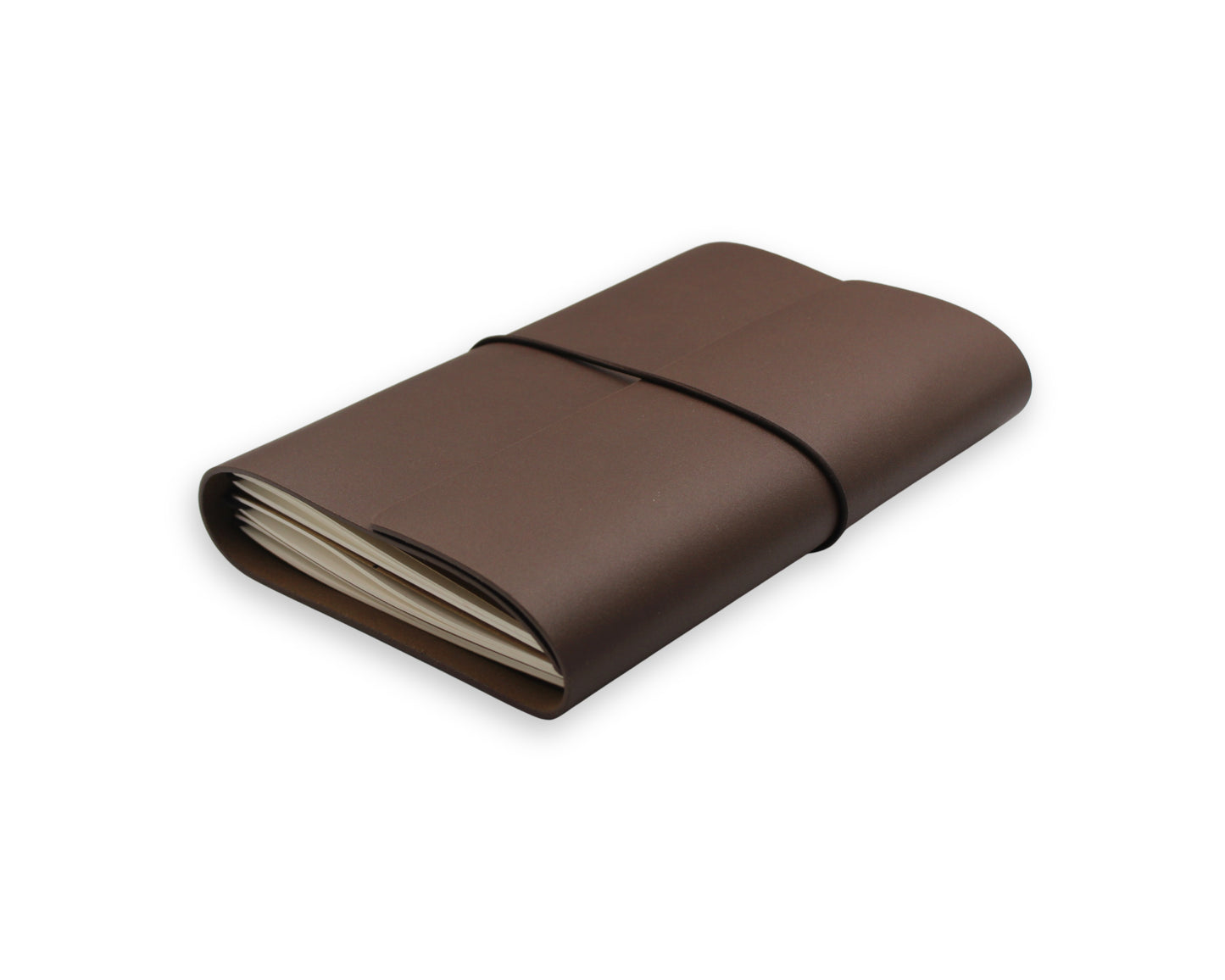 Handmade Leather Trifold Field Journal - Brown