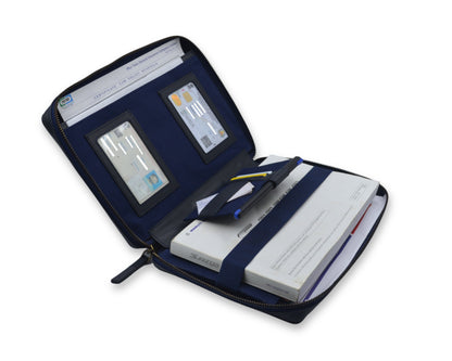 Car Document Holder - Charcoal Blue