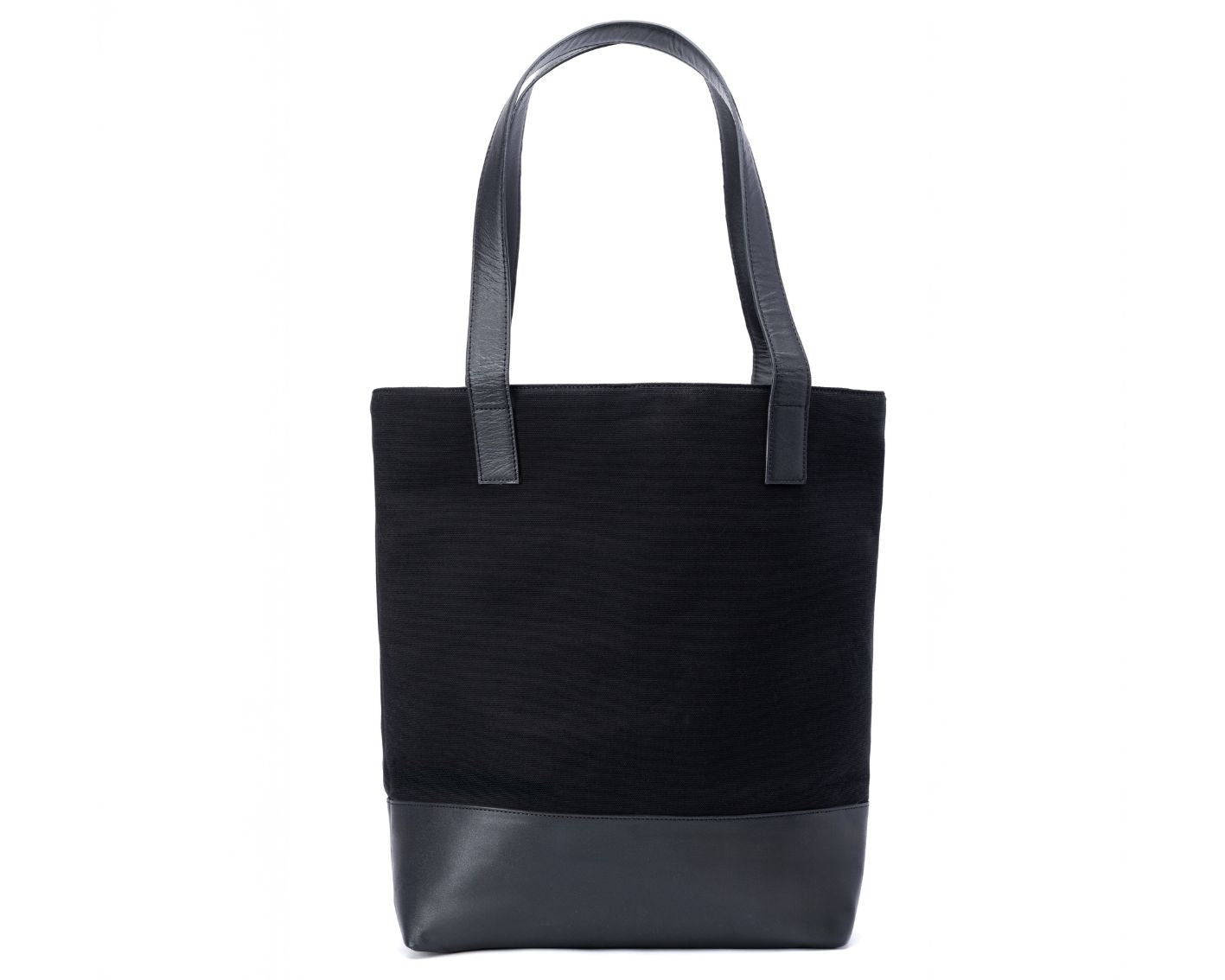 Classic Tote - Canvas + Leather (Black)