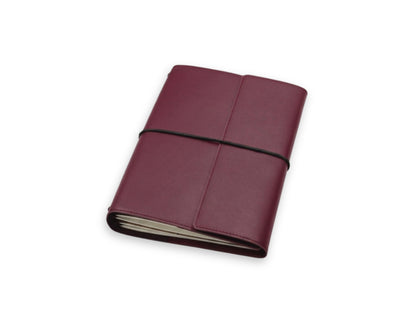 Trifold-Utility Journal with Pockets - Old Mauve (A5 Size)