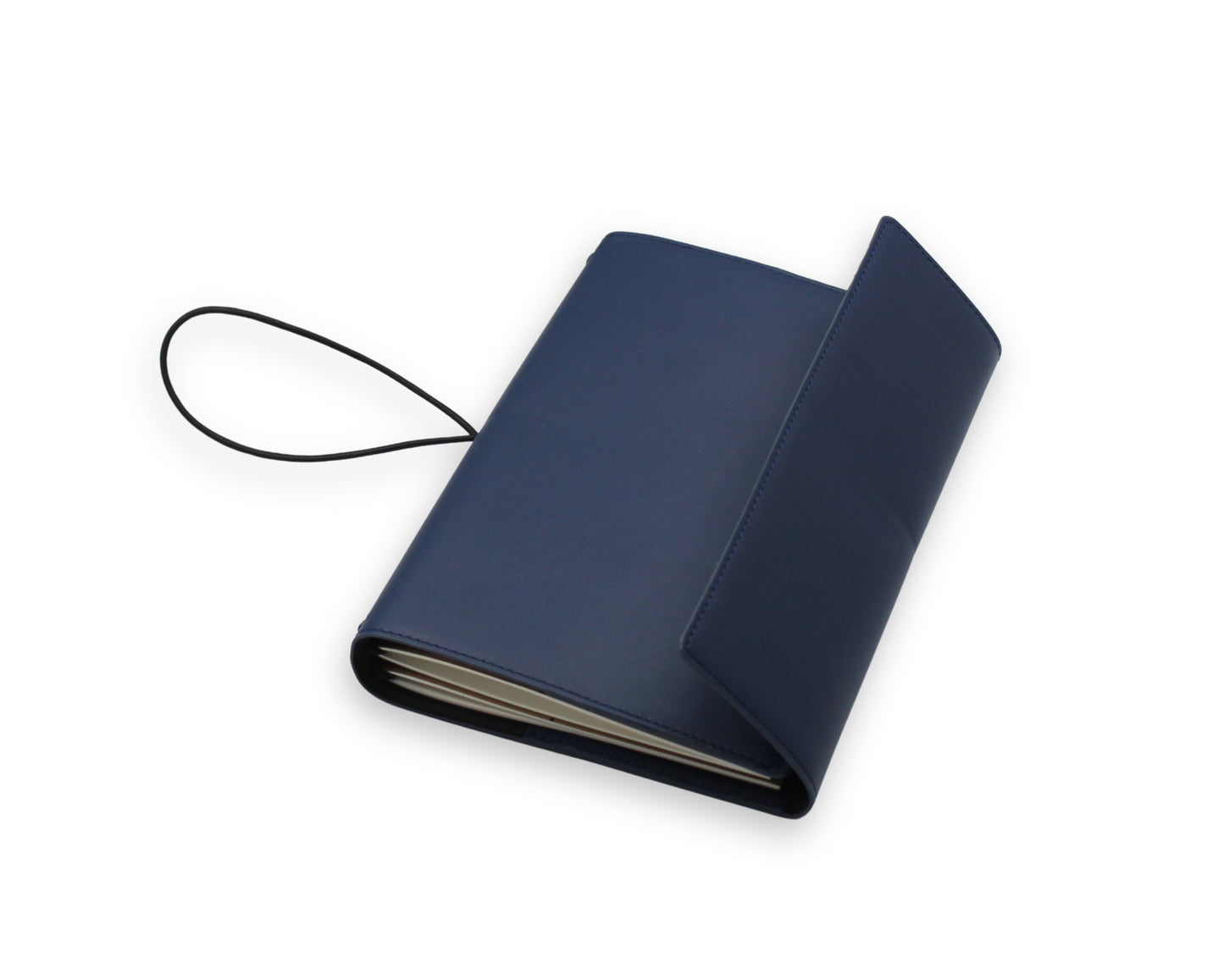 Trifold-Utility Journal with Pockets - Blue - A5 Size (With your Name Customisation)